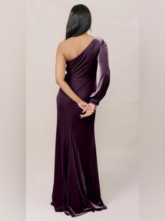 Revelry Women's Aurora Velvet One Shoulder Dress - Purple - 18 - Picture 11 of 11